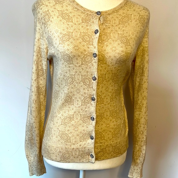 MATCHING RHINESTONES KNIT CARDIGAN main image 1